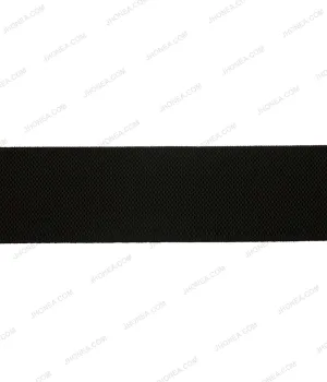 4cm Textured Plain Black Soft Stretch Waistband Elastic