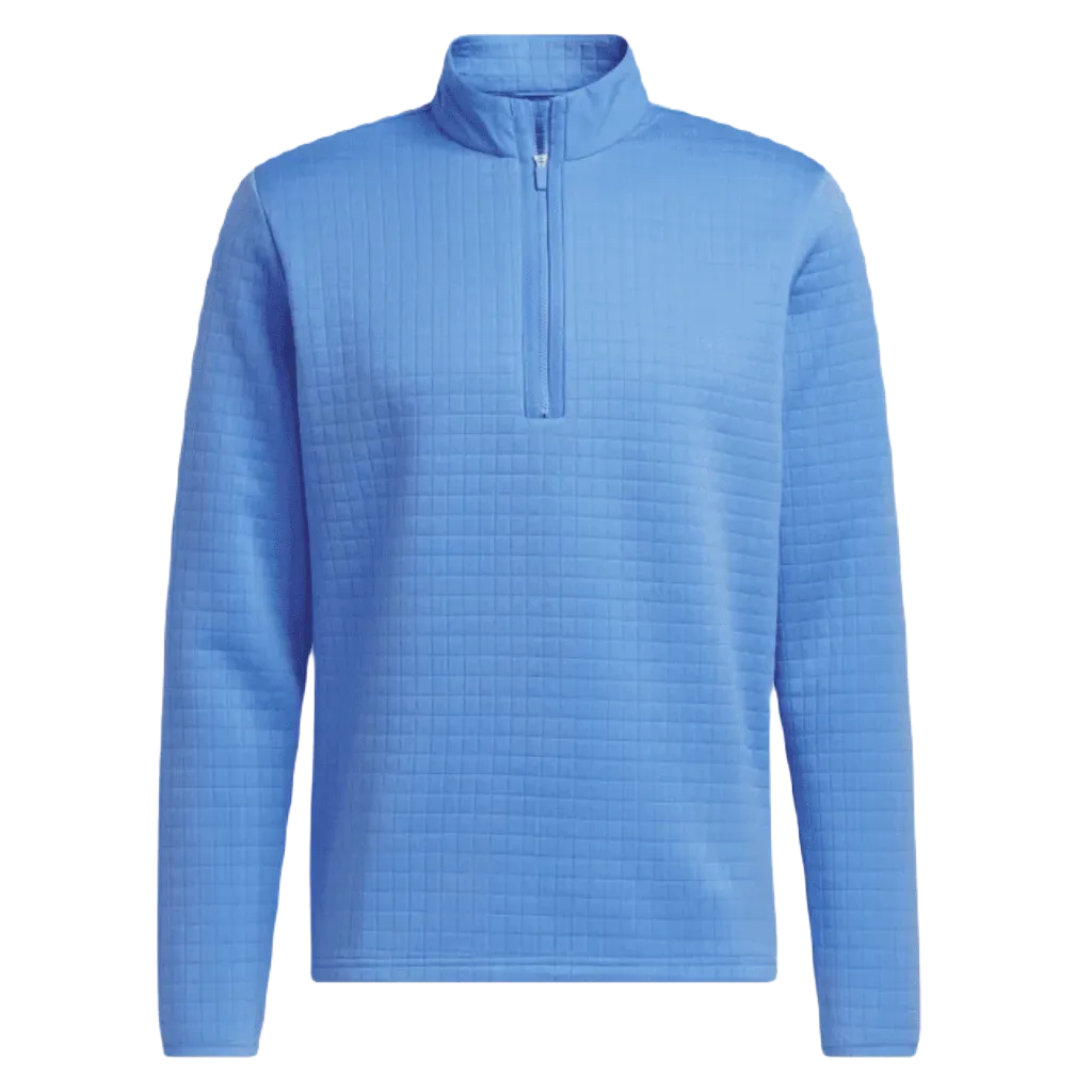 Adidas (DWR) Water Repellent 1/4 Zip Pullover - Blue