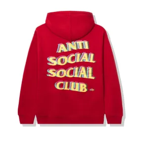 Anti Social Social Club Stir Crazy Red Hoodie