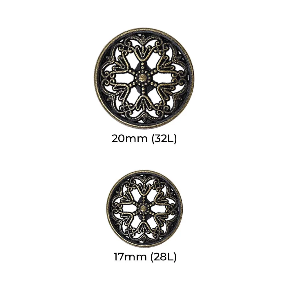 Antique Cutwork Design Buttons for Mens Ethnic Clothing