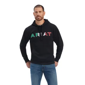 'Ariat' Men's Mexico Hoodie - Black