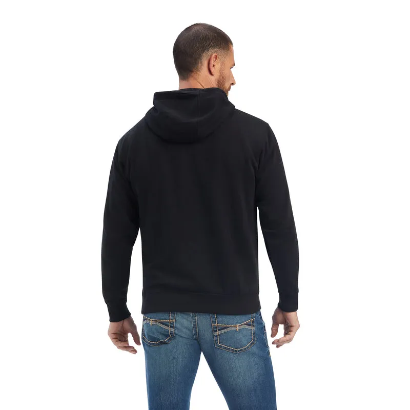 'Ariat' Men's Mexico Hoodie - Black