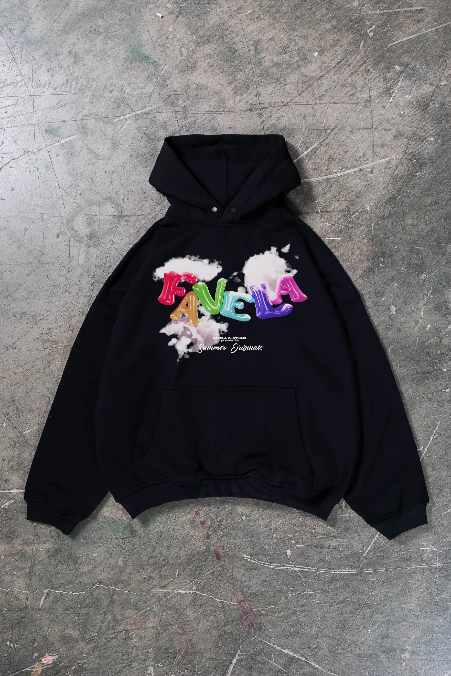 BALLOON BLACK HOODIE