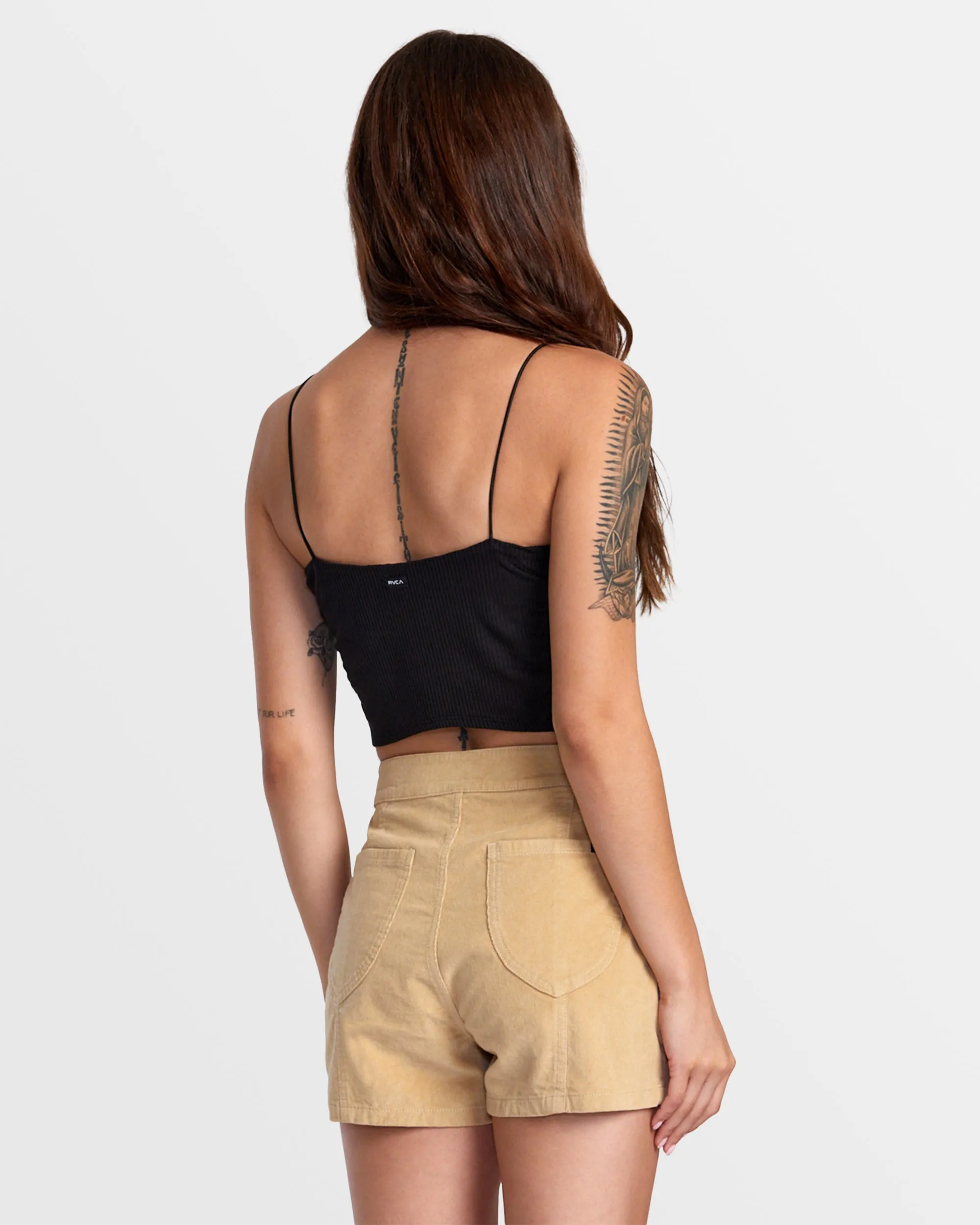 Bardot Denim Shorts - Tan