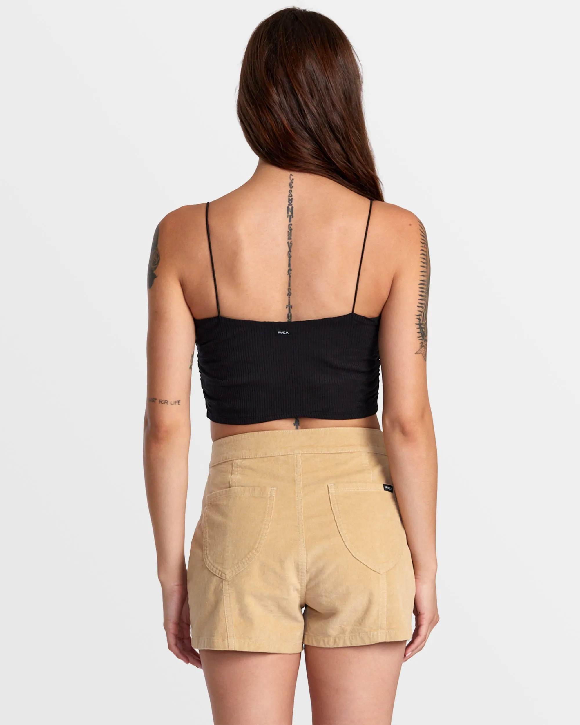 Bardot Denim Shorts - Tan