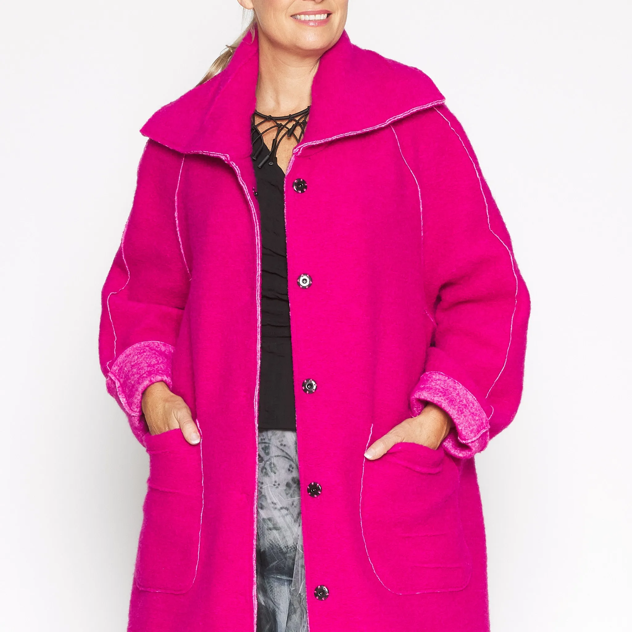 BB 9 Fuchsia Pink Coat