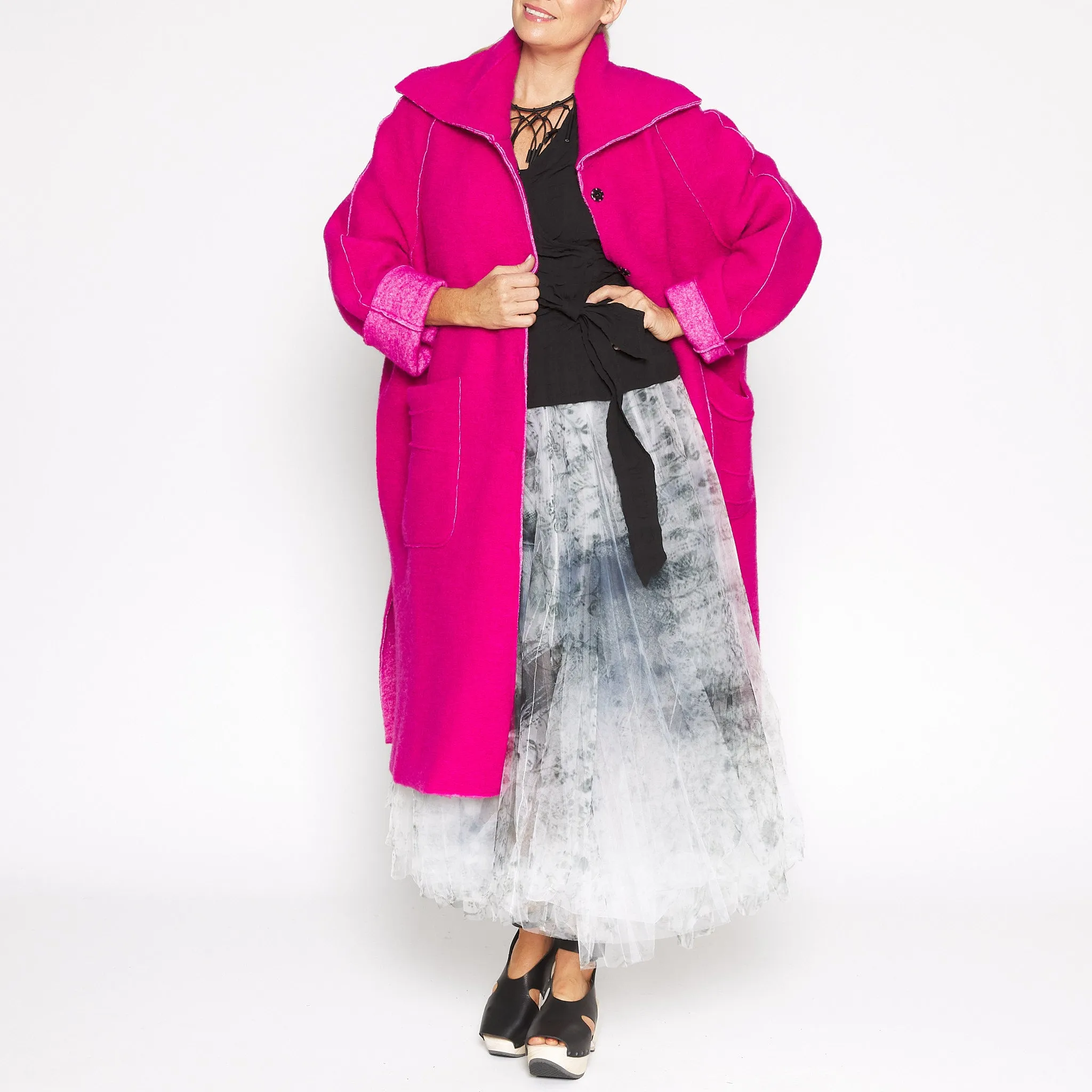 BB 9 Fuchsia Pink Coat