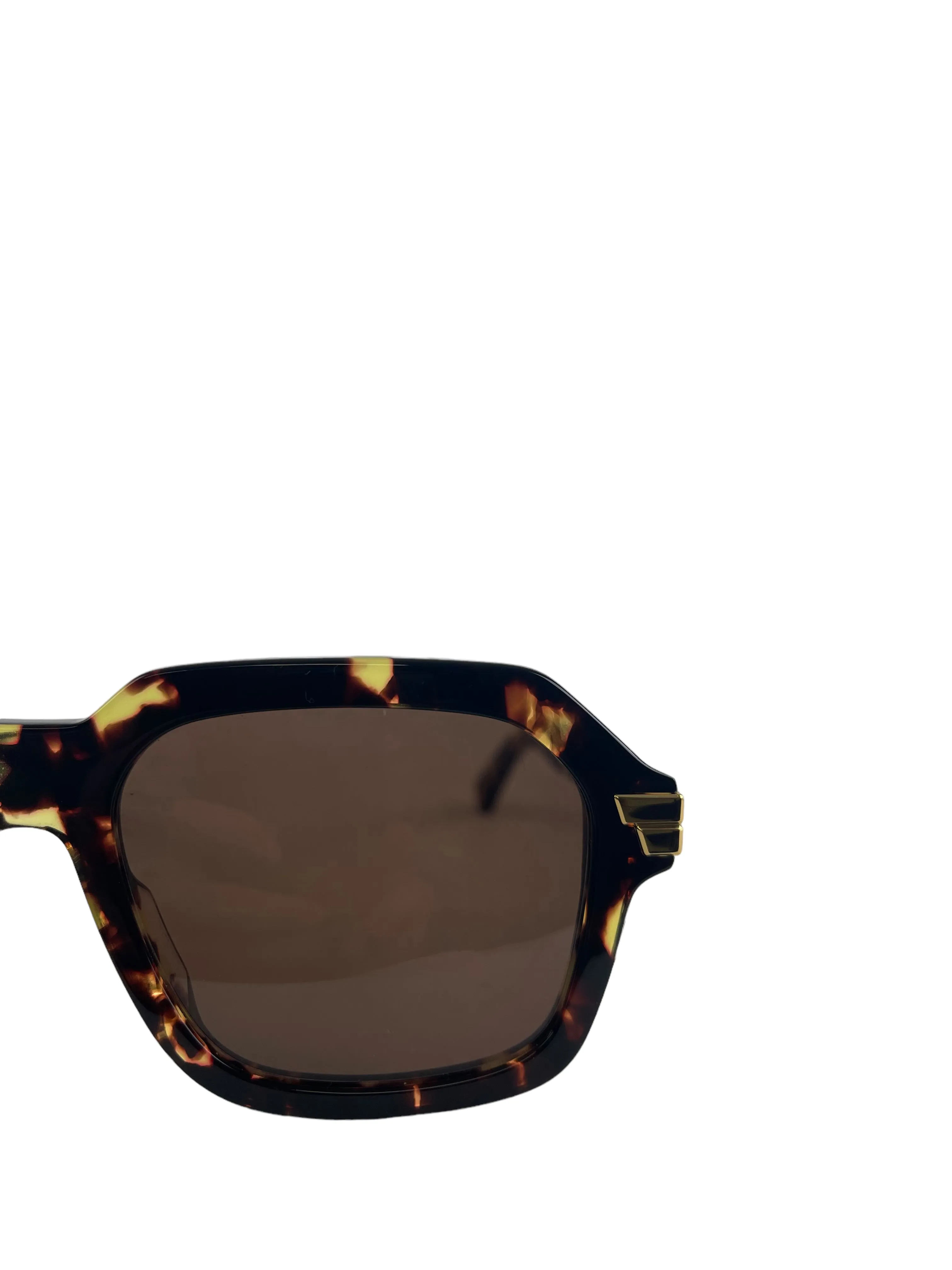 Bottega Veneta Tortoise Aviator Sunglasses