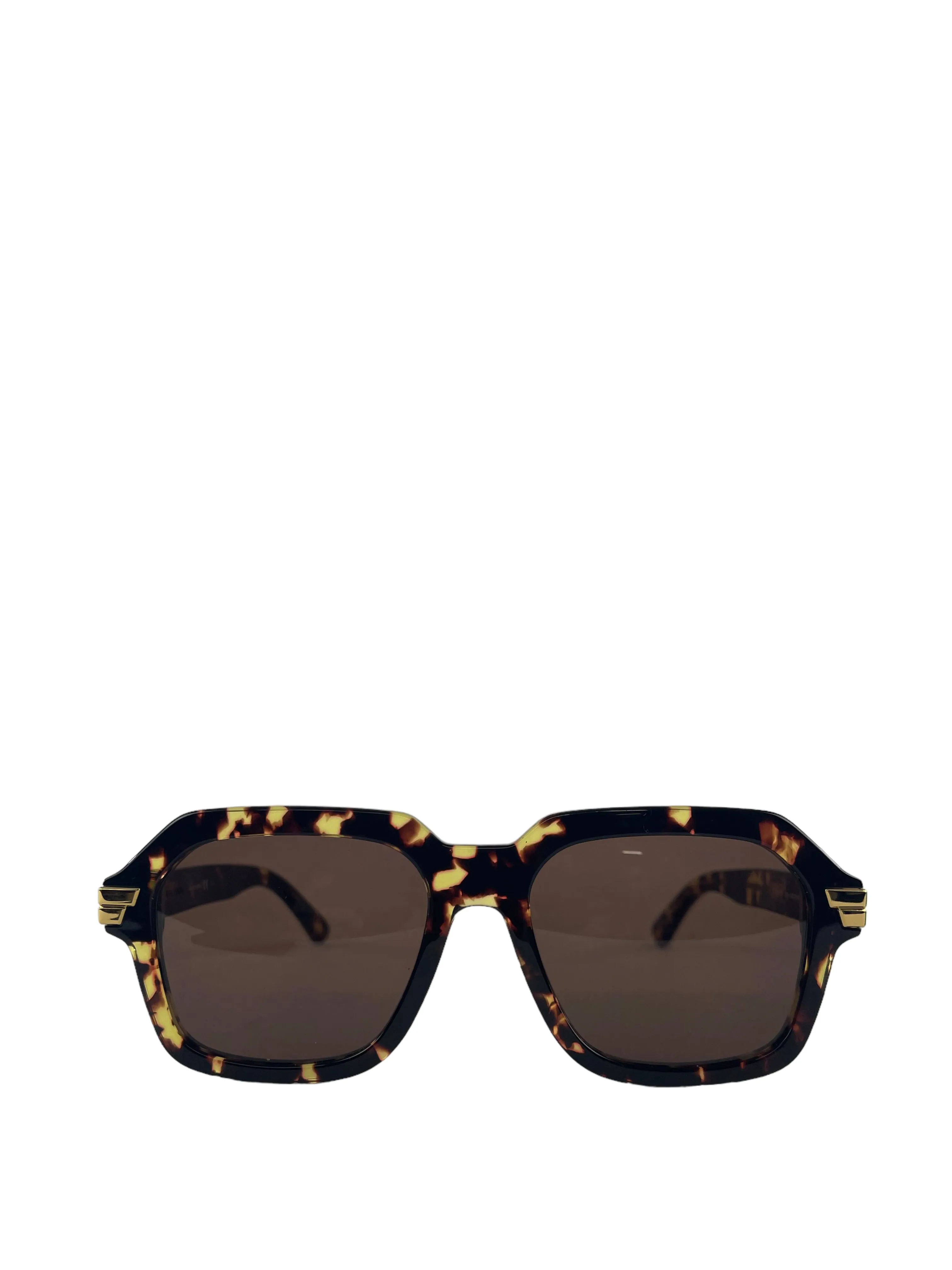 Bottega Veneta Tortoise Aviator Sunglasses