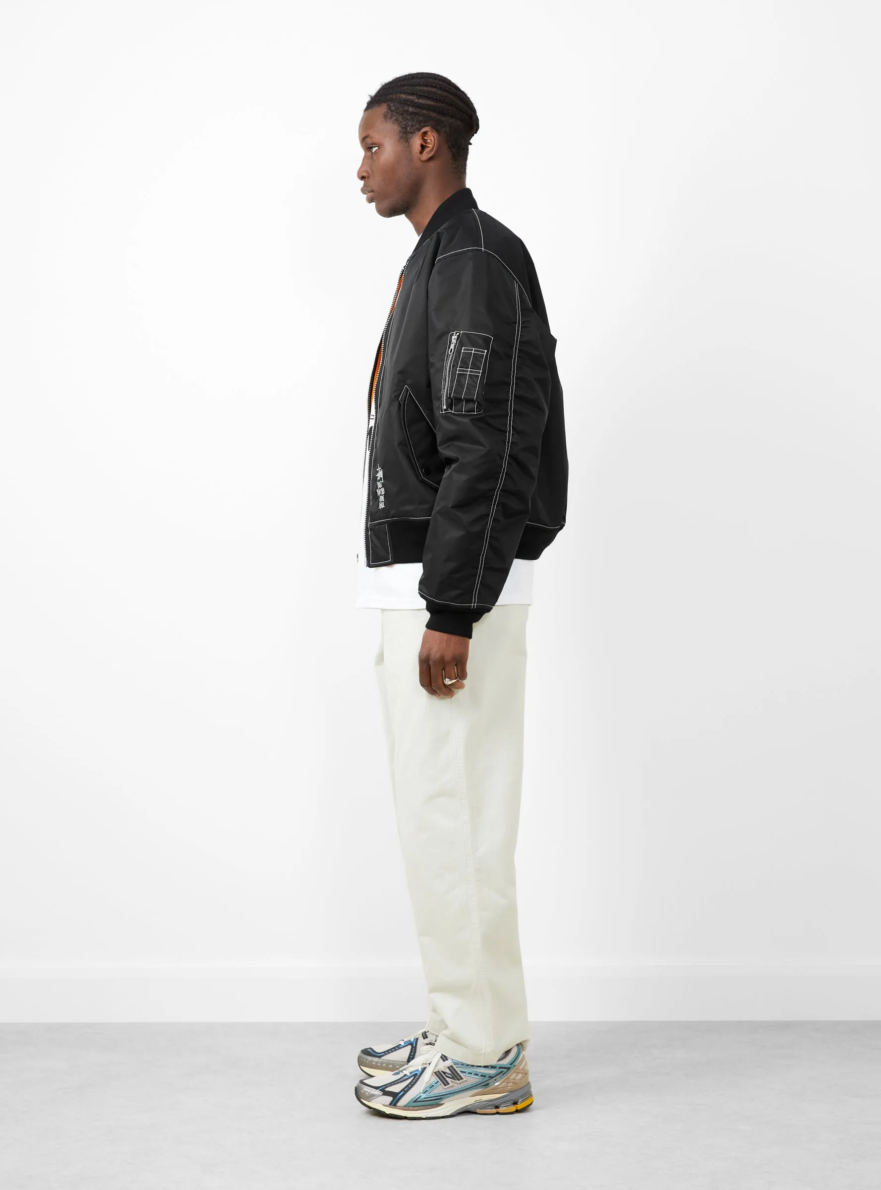 Built Bomber Jacket Black