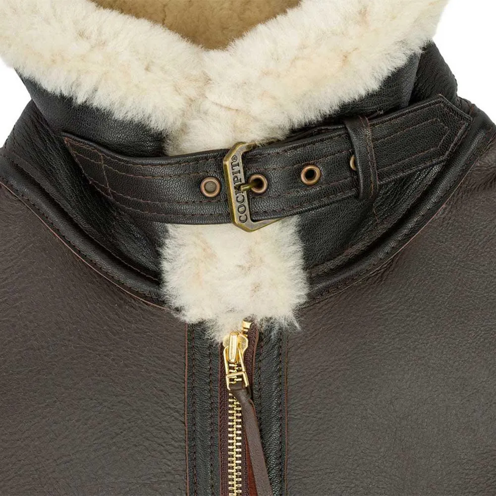 Cockpit USA Mens Champ Sheepskin Bomber Jacket