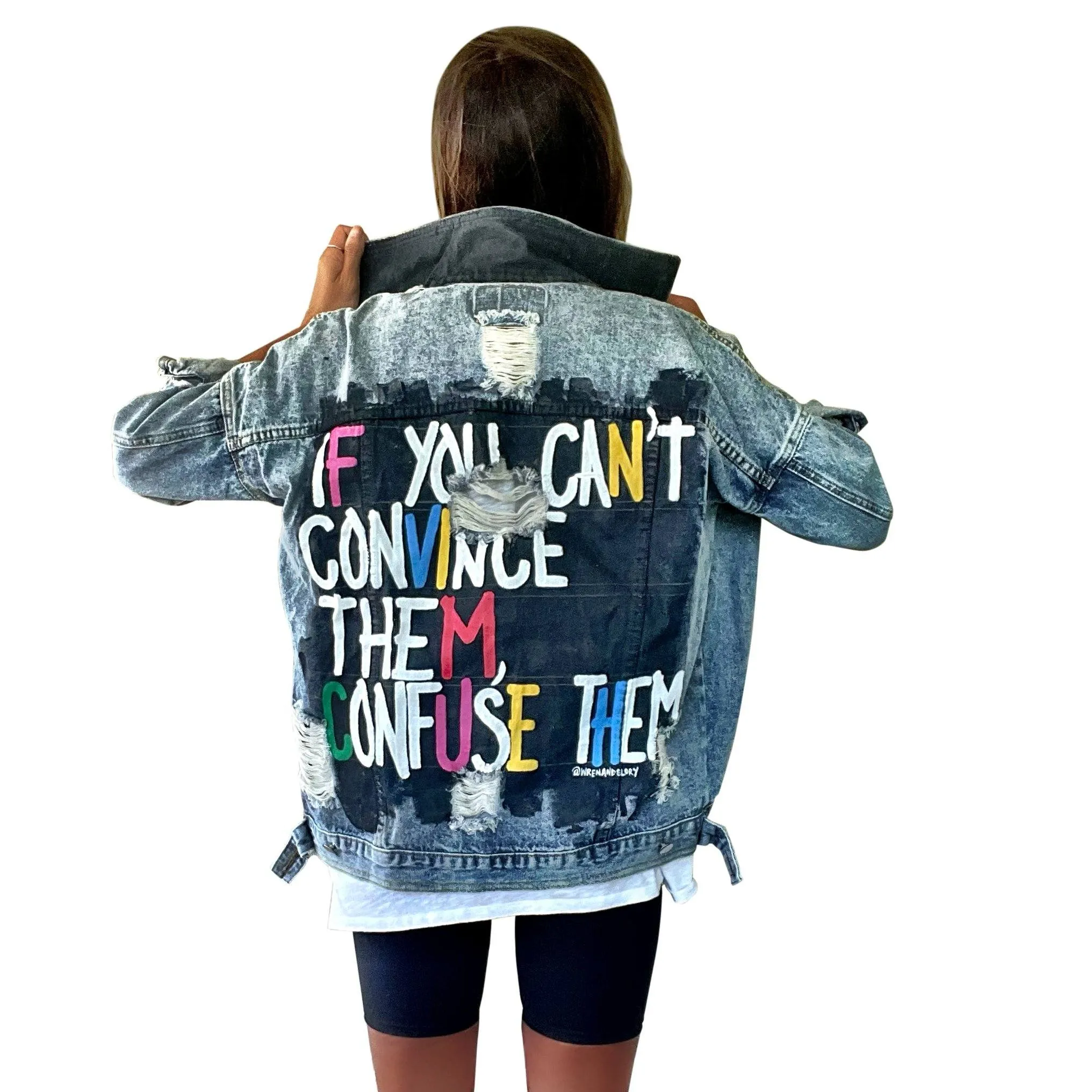 'CONFUSE EM' DENIM JACKET