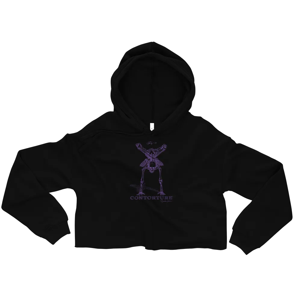 Cropped CONTORTURE Hoodie: Black Sabbath Purple