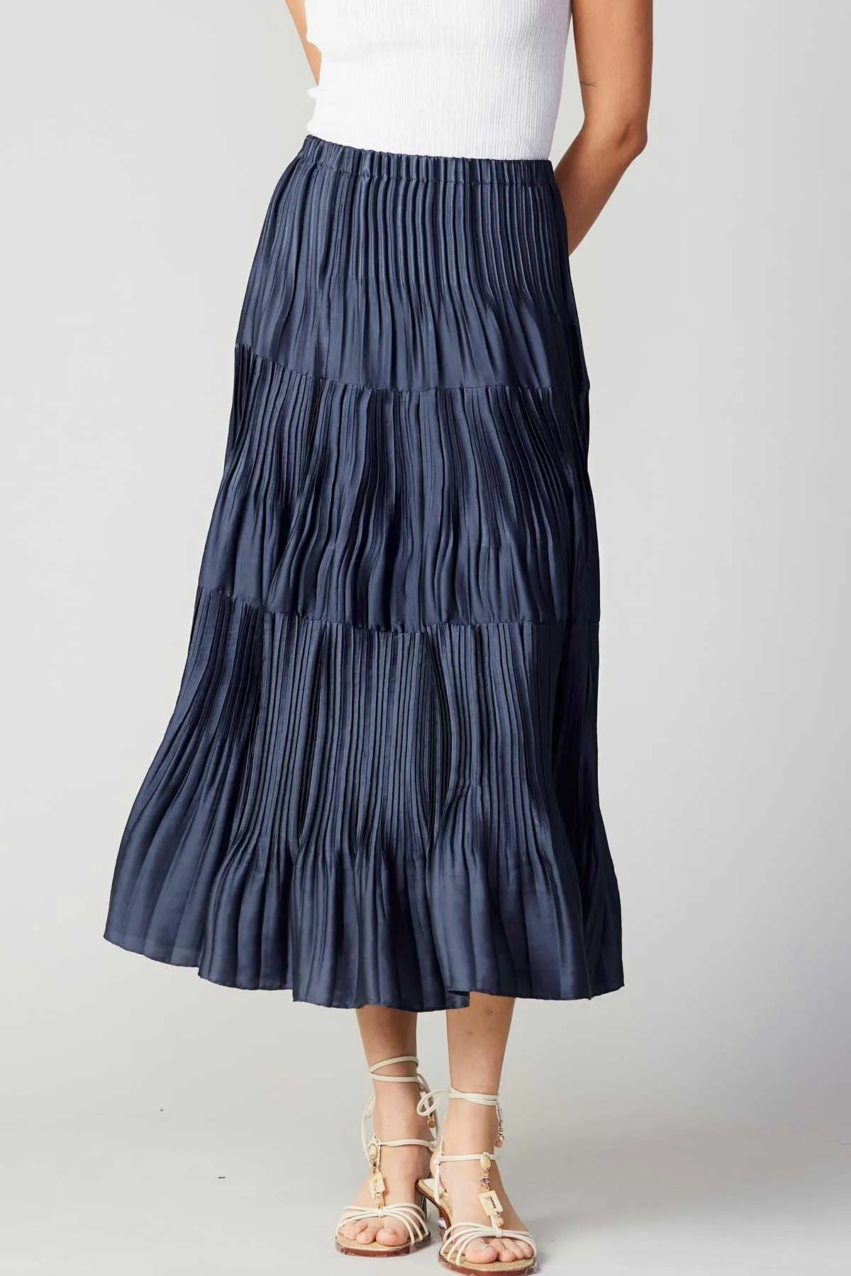 Current Air Pleated Maxi Skirt