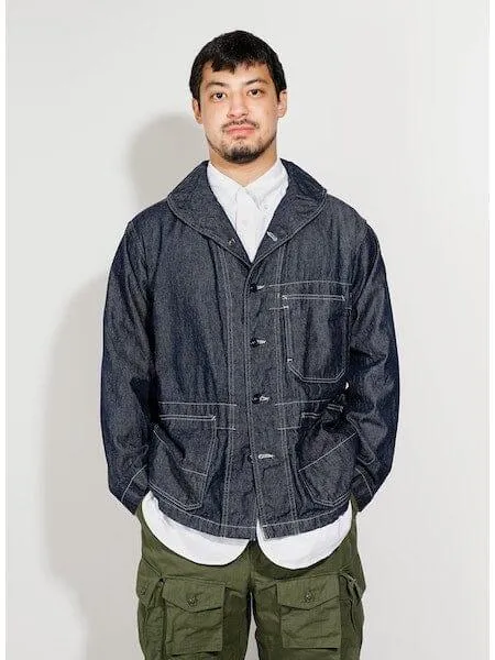 Engineered Garments - Shawl Collar Utility Jacket - Indigo Industrial 8oz Denim