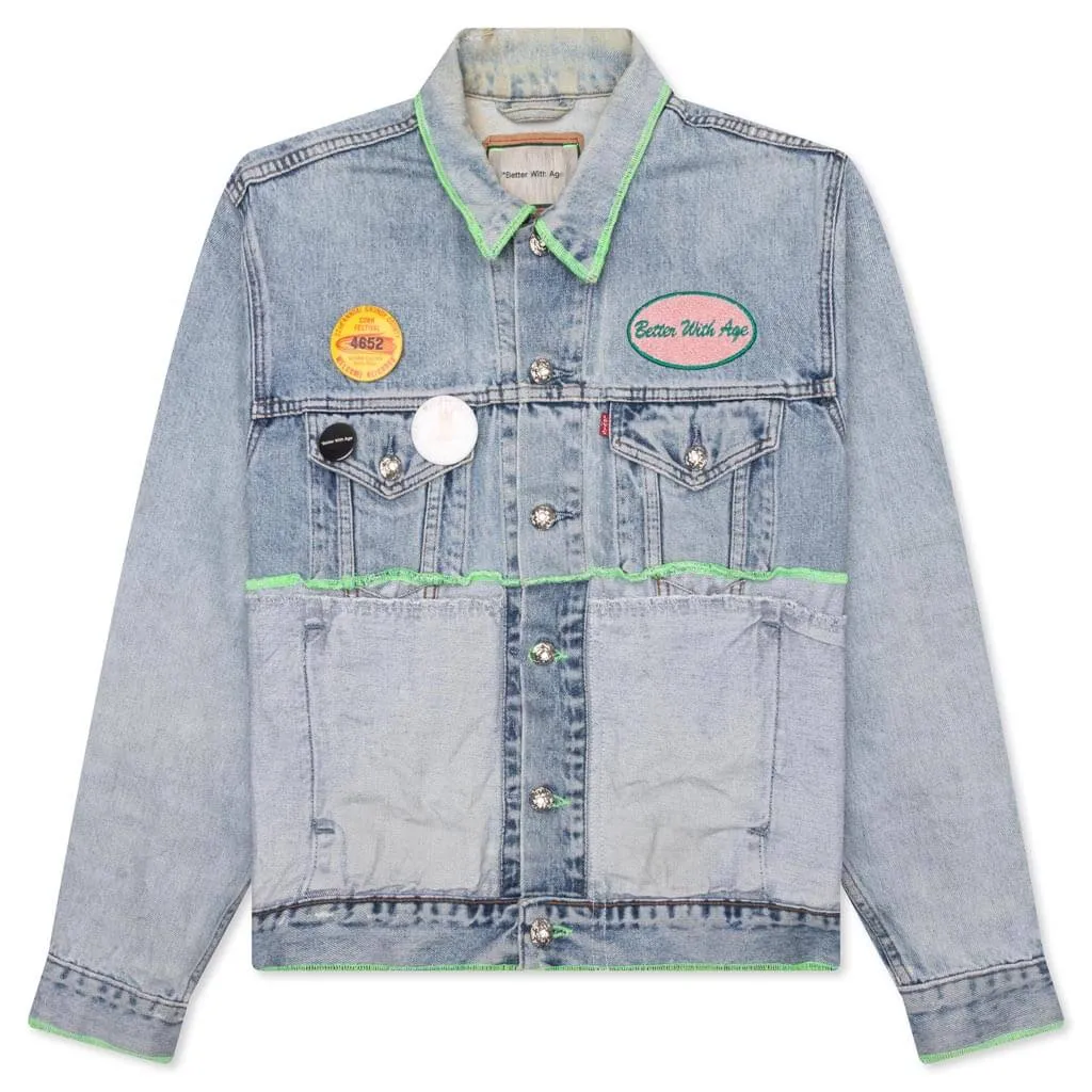 Escapade Reversible Denim Jacket - Blue