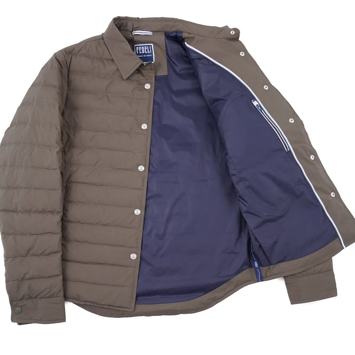 Fedeli Airstop Quilted Down Shirt-Jacket