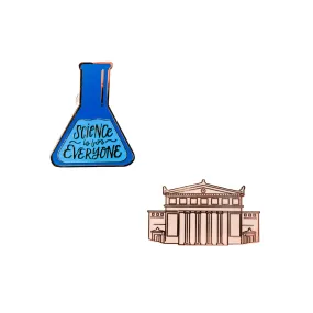 Field Museum Fa?ade & Science is for Everyone Lapel Pin Bundle