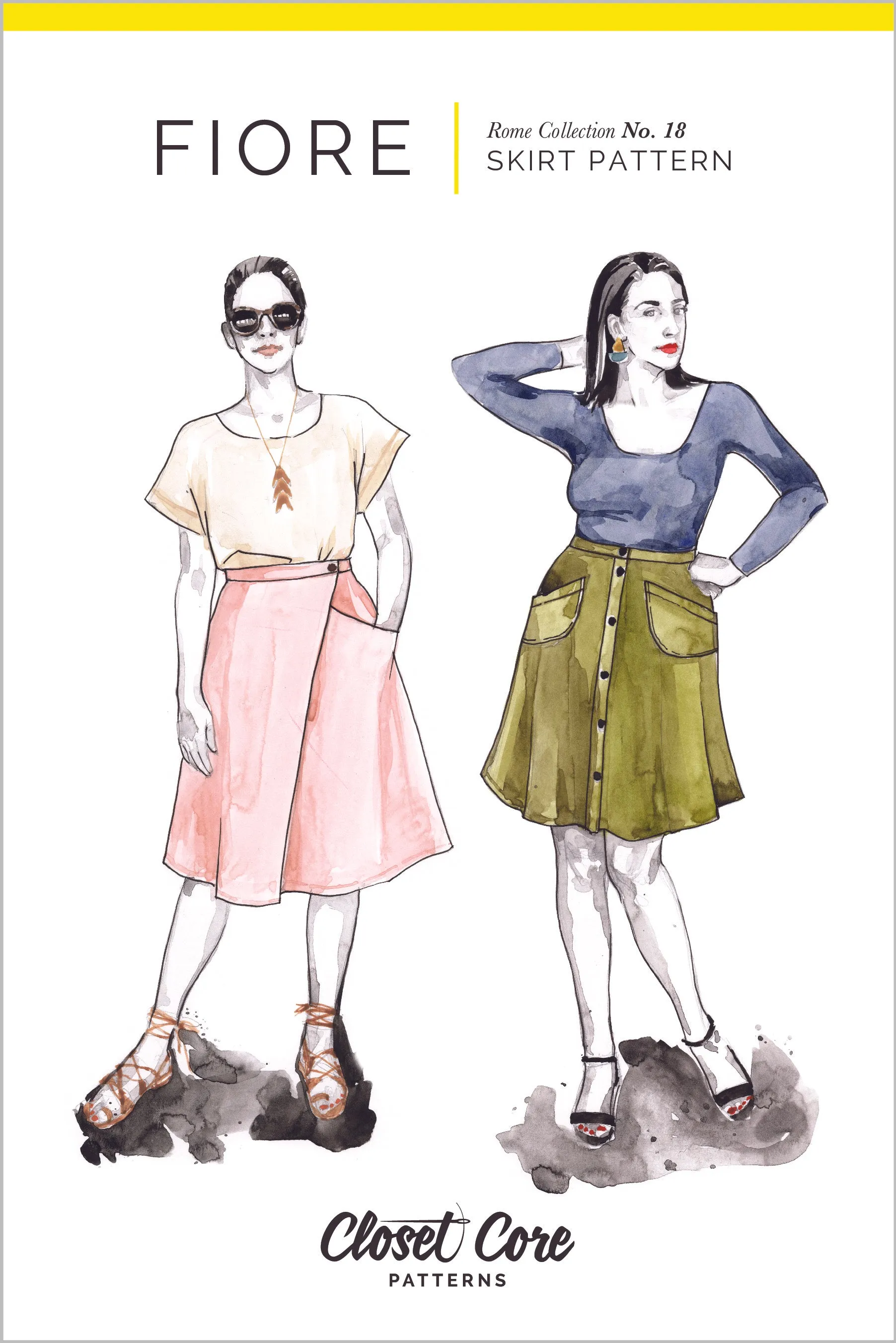 Fiore Skirt Sewing Pattern by Closet Core Patterns