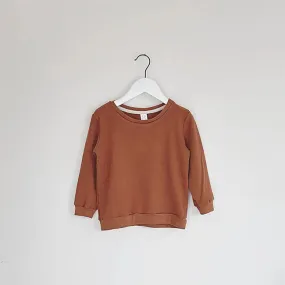 Fox and Poppy Bamboo Cotton Pull Over Kids - Rust