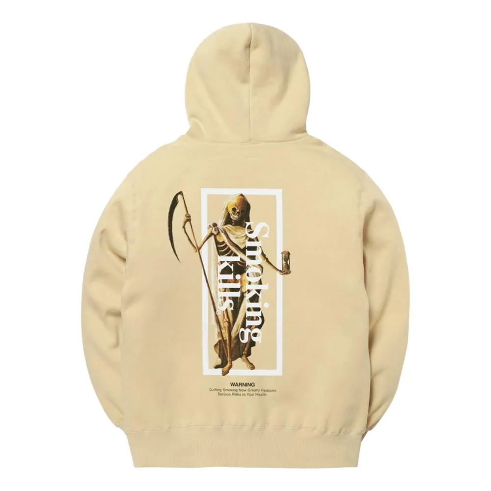 #FR2 SMOKING DEATH HOODIE-BEIGE