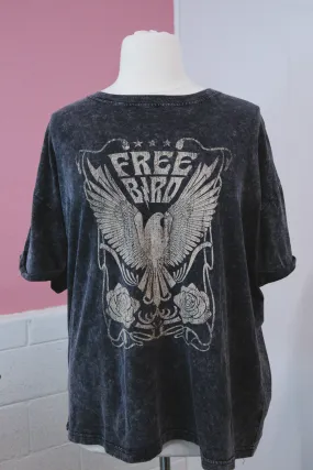 Free Bird Graphic Tee, Black | Plus Size