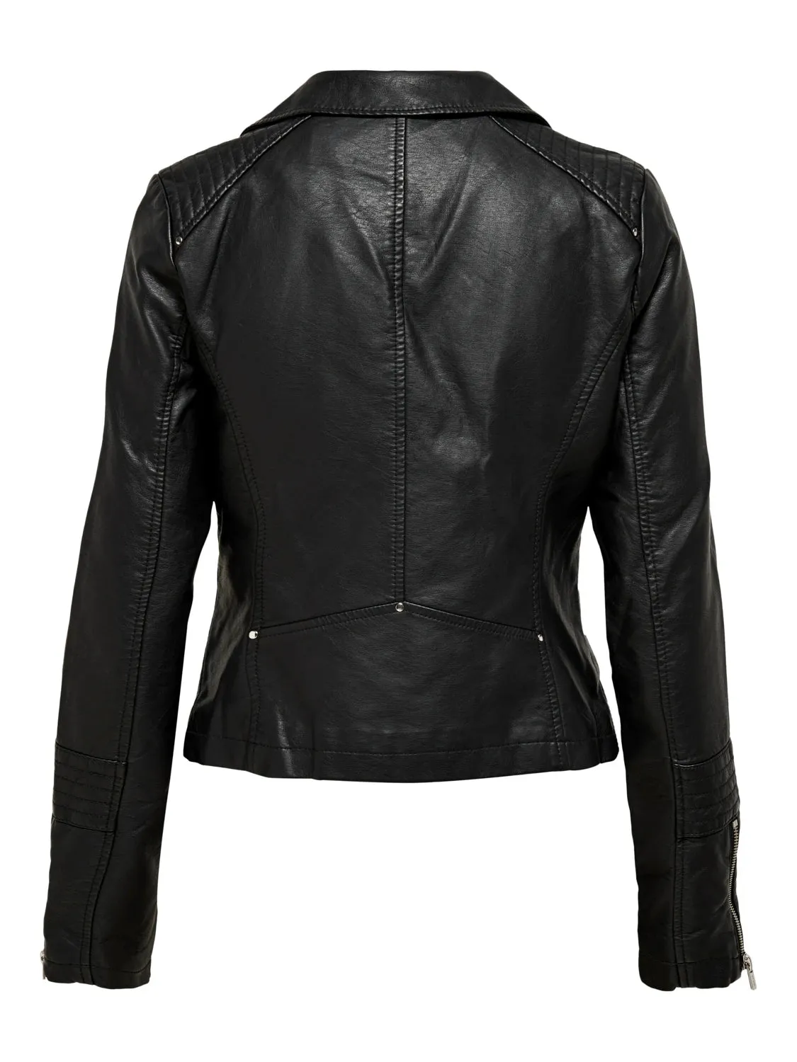 Gemma Vegan Leather Biker Jacket