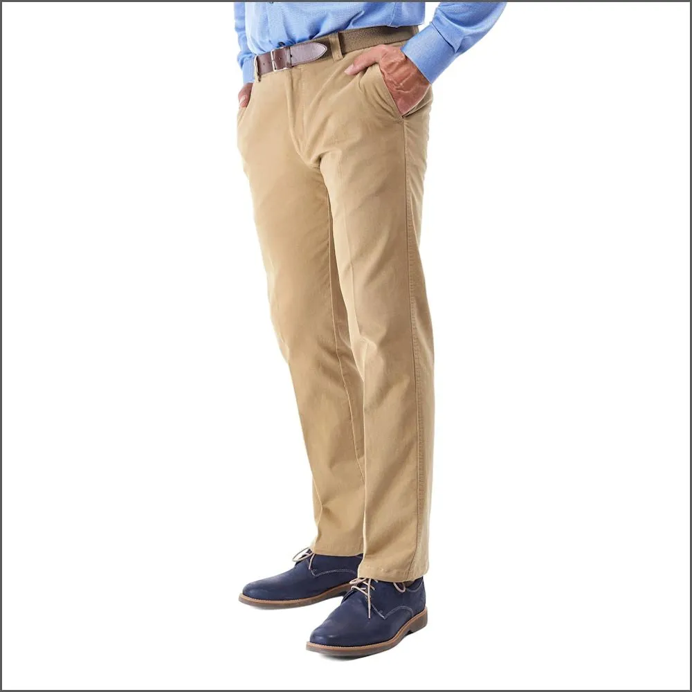 Gurteen Longford Winter Putty Stretch Cotton Chino 