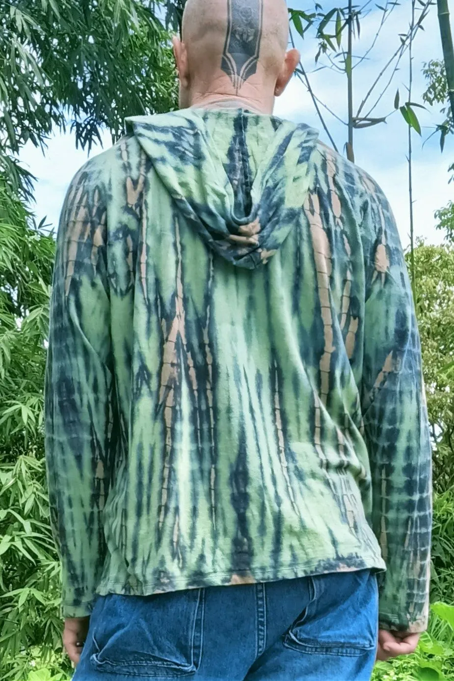 Hemp Hoody in Rainforest