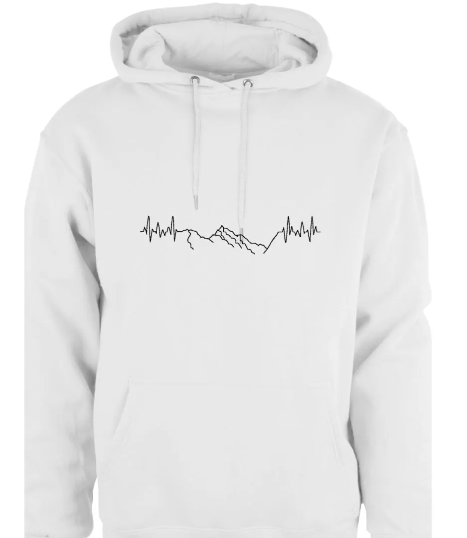 Hoodie - unisex -  hettegenser - HARTBEAT - Slogen