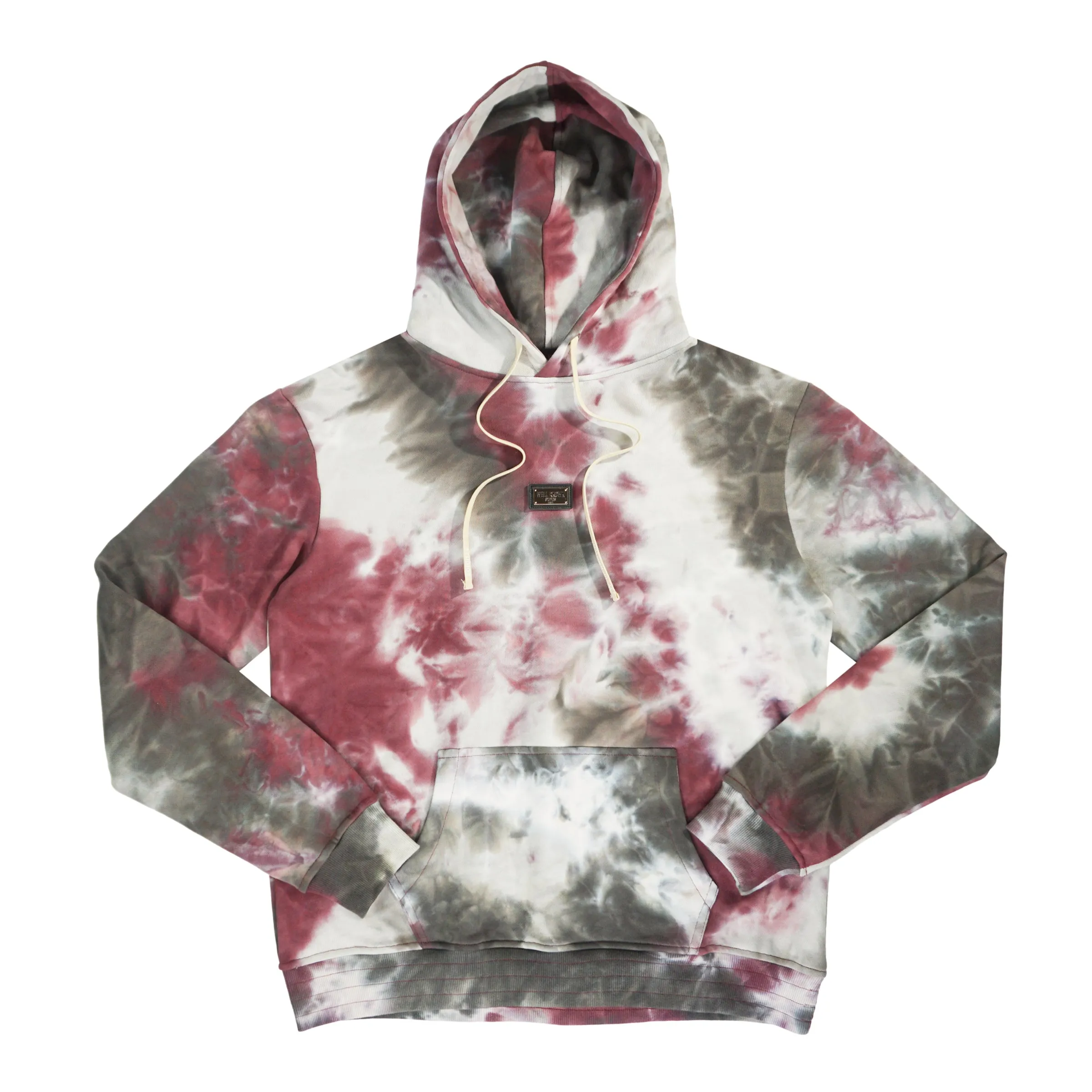 Houston Tie-Dye Hoodie (Burgundy) /D3