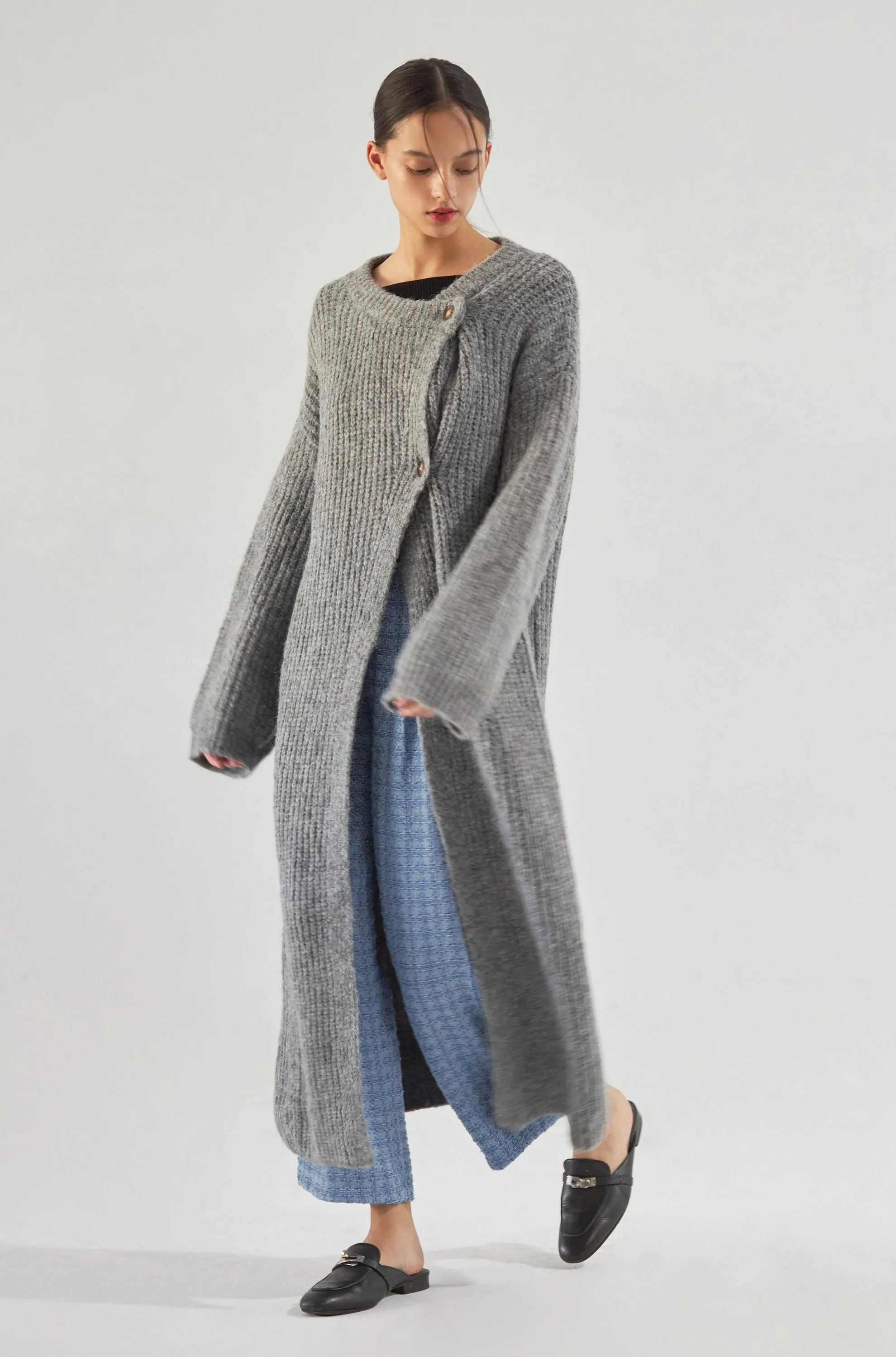 into the dark long cardigan