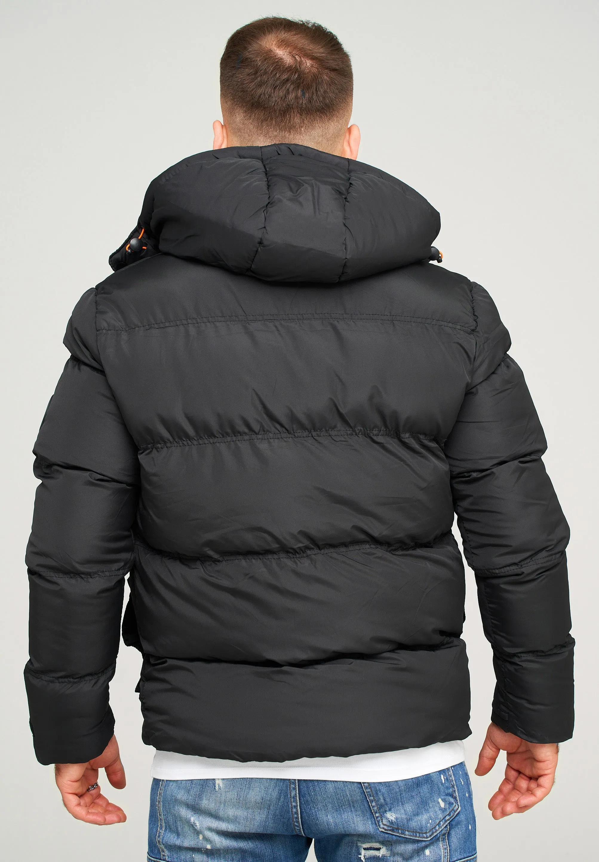 JACKET J18 BLACK-ORANGE