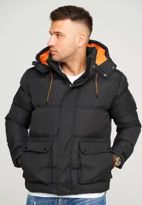 JACKET J18 BLACK-ORANGE