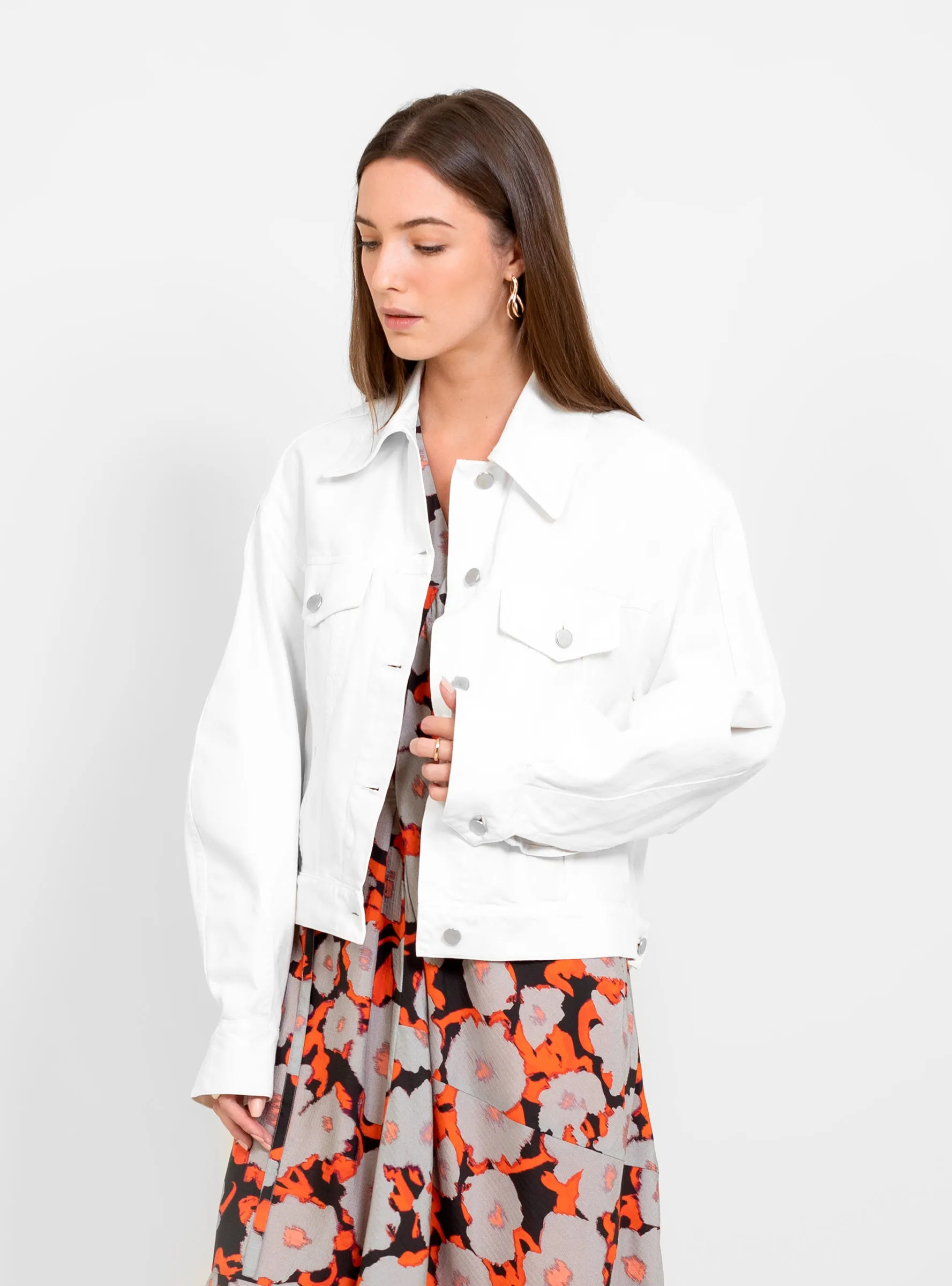 Jiro Jacket Off-White Denim