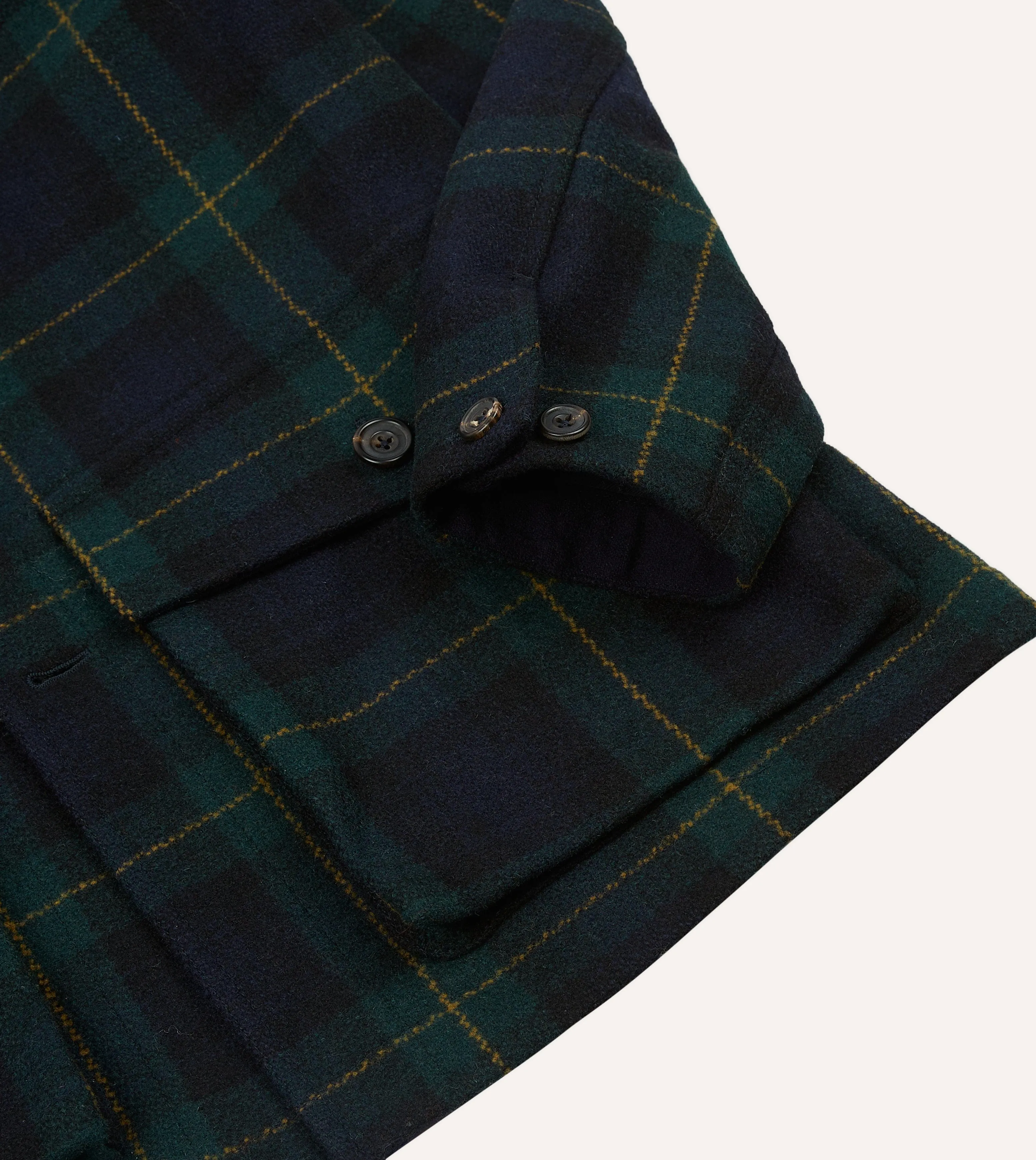 Johnston Check Melton Wool Donkey Chore Jacket