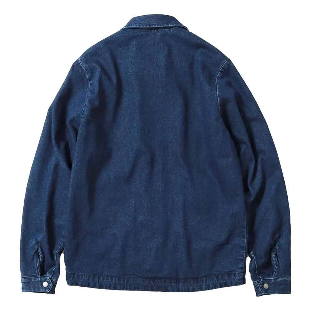 LAFAYETTE LF LOGO DENIM COACHES JACKET-INDIGO