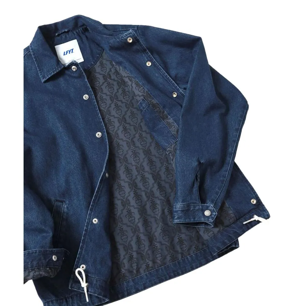 LAFAYETTE LF LOGO DENIM COACHES JACKET-INDIGO