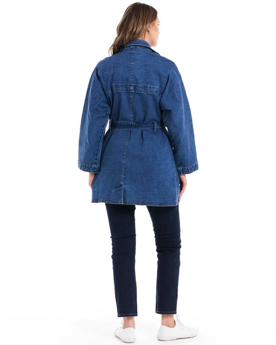 Lisa Denim Wrap Jacket