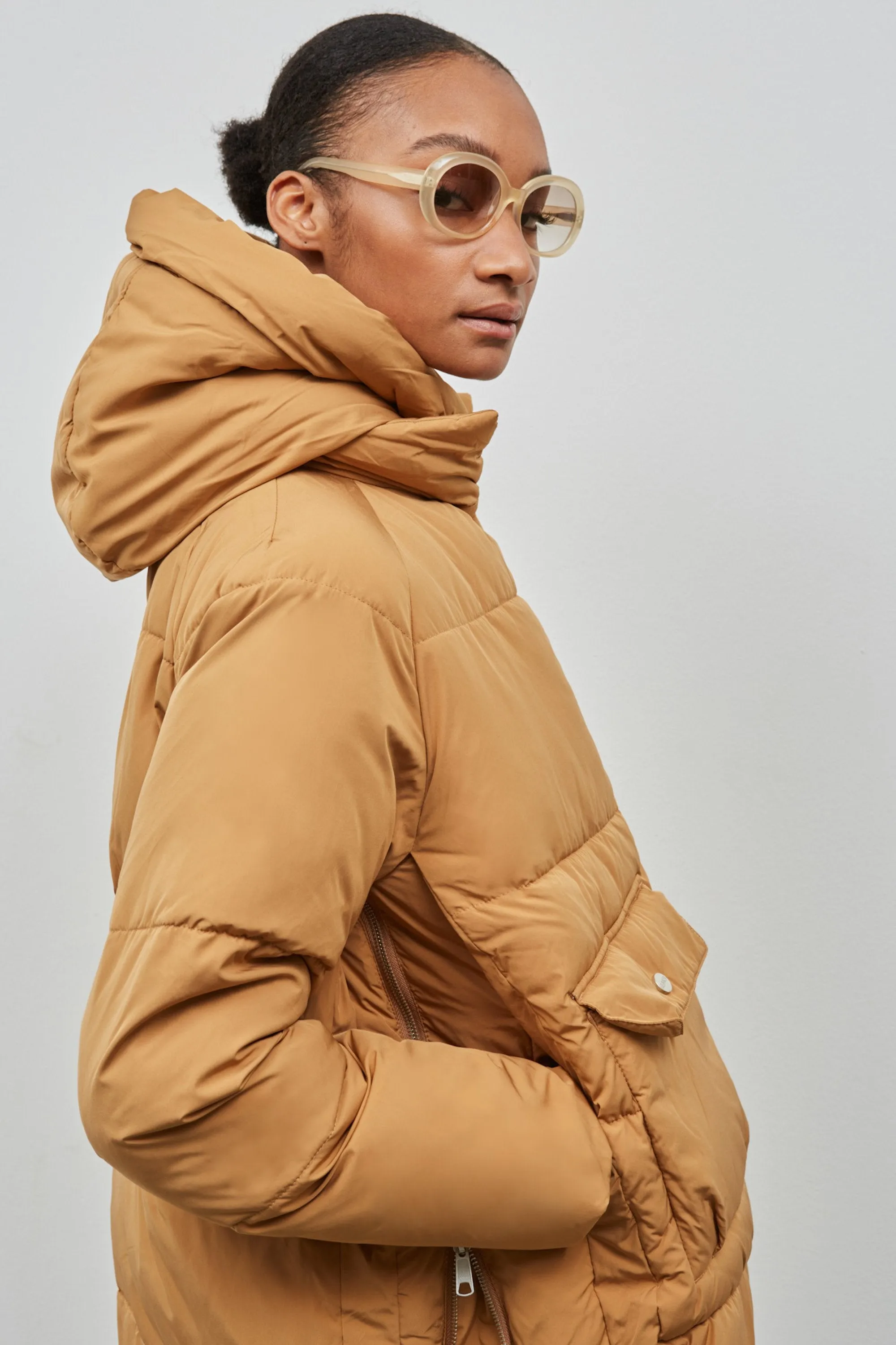 lyndon down jacket brown sugar