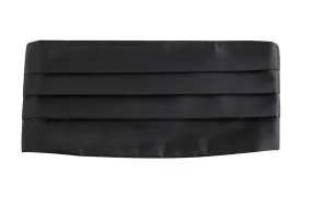 Mens Black Adjustable Cummerbund