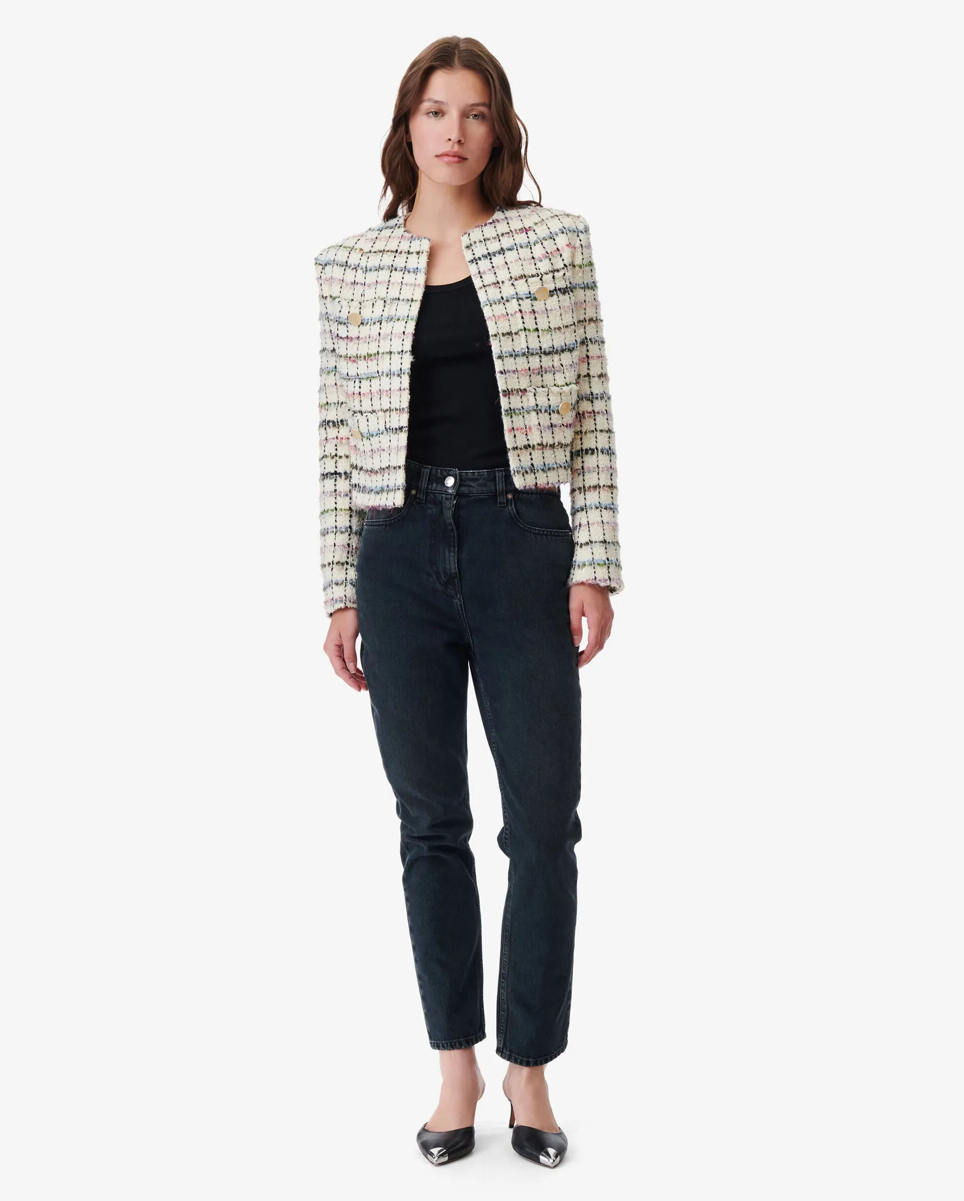 MIORA MULTICOLORED TWEED JACKET / MULTI