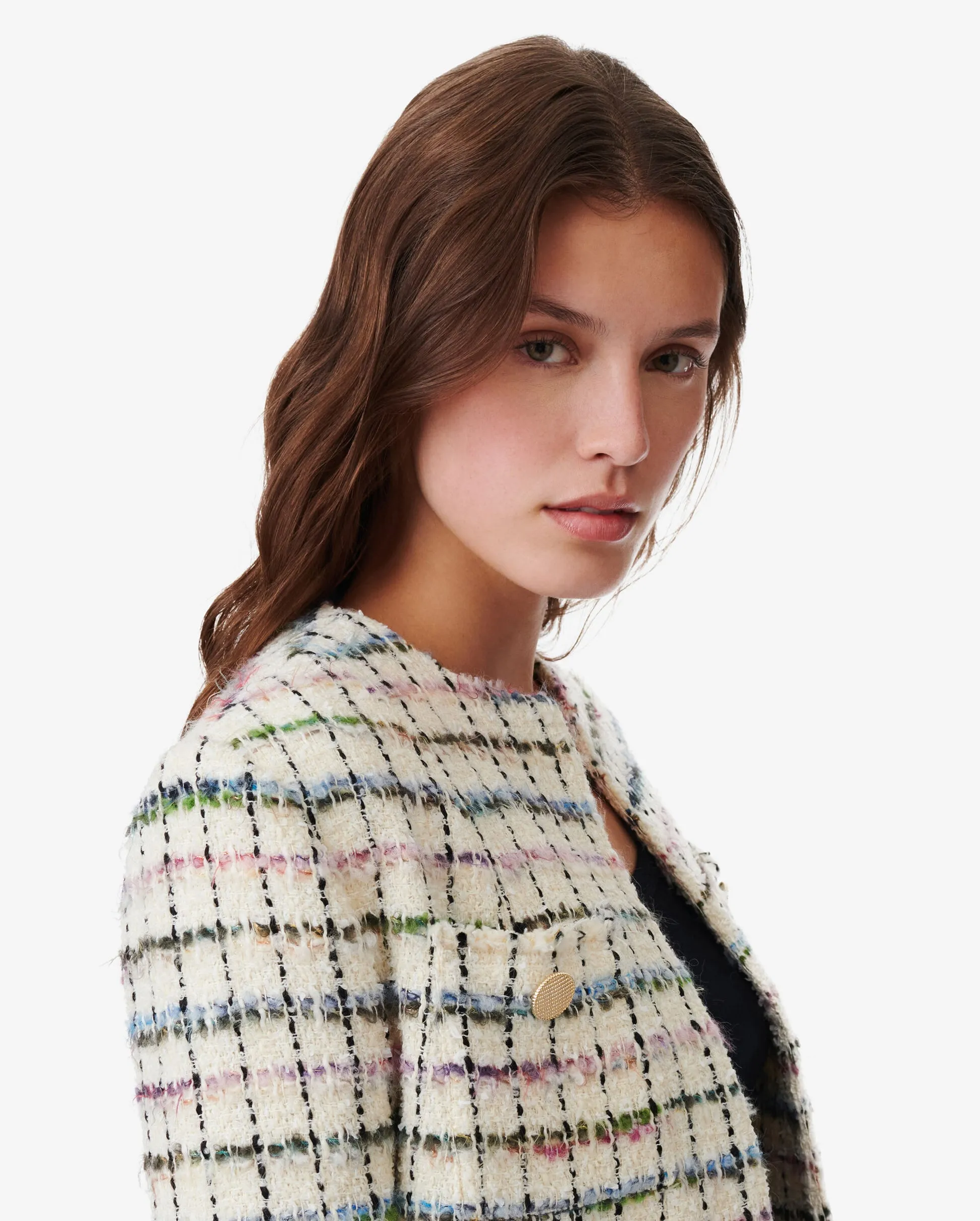 MIORA MULTICOLORED TWEED JACKET / MULTI