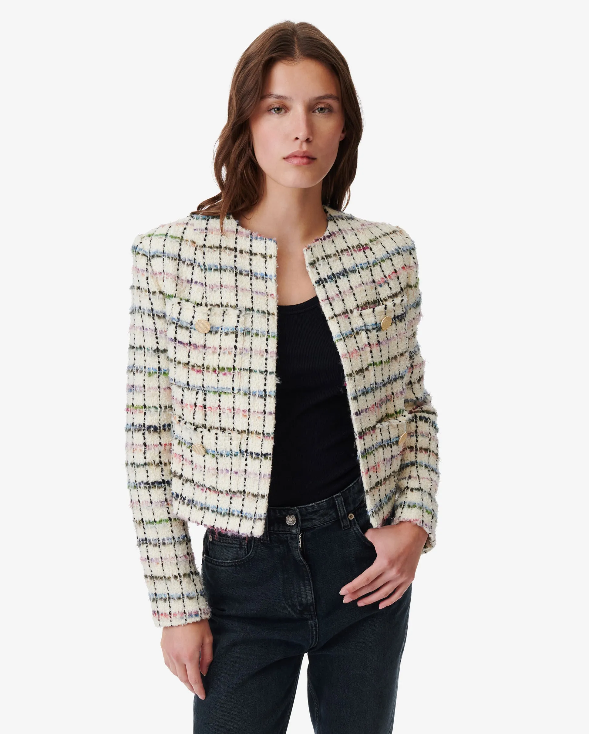 MIORA MULTICOLORED TWEED JACKET / MULTI