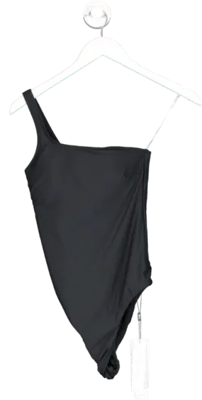 Monte & Lou Black Asymmetrical One Piece UK 8