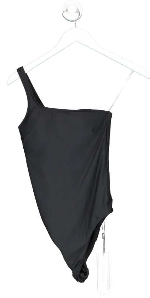 Monte & Lou Black Asymmetrical One Piece UK 8