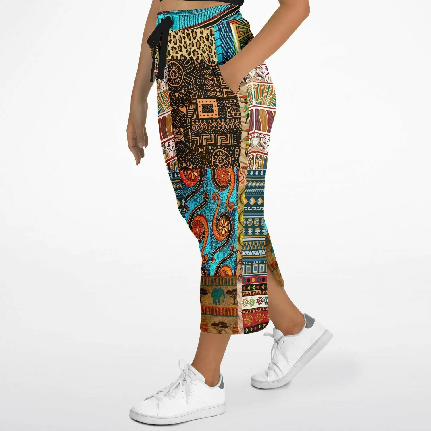 Mother Lode African Print Eco-Poly Long Pocket Skirt