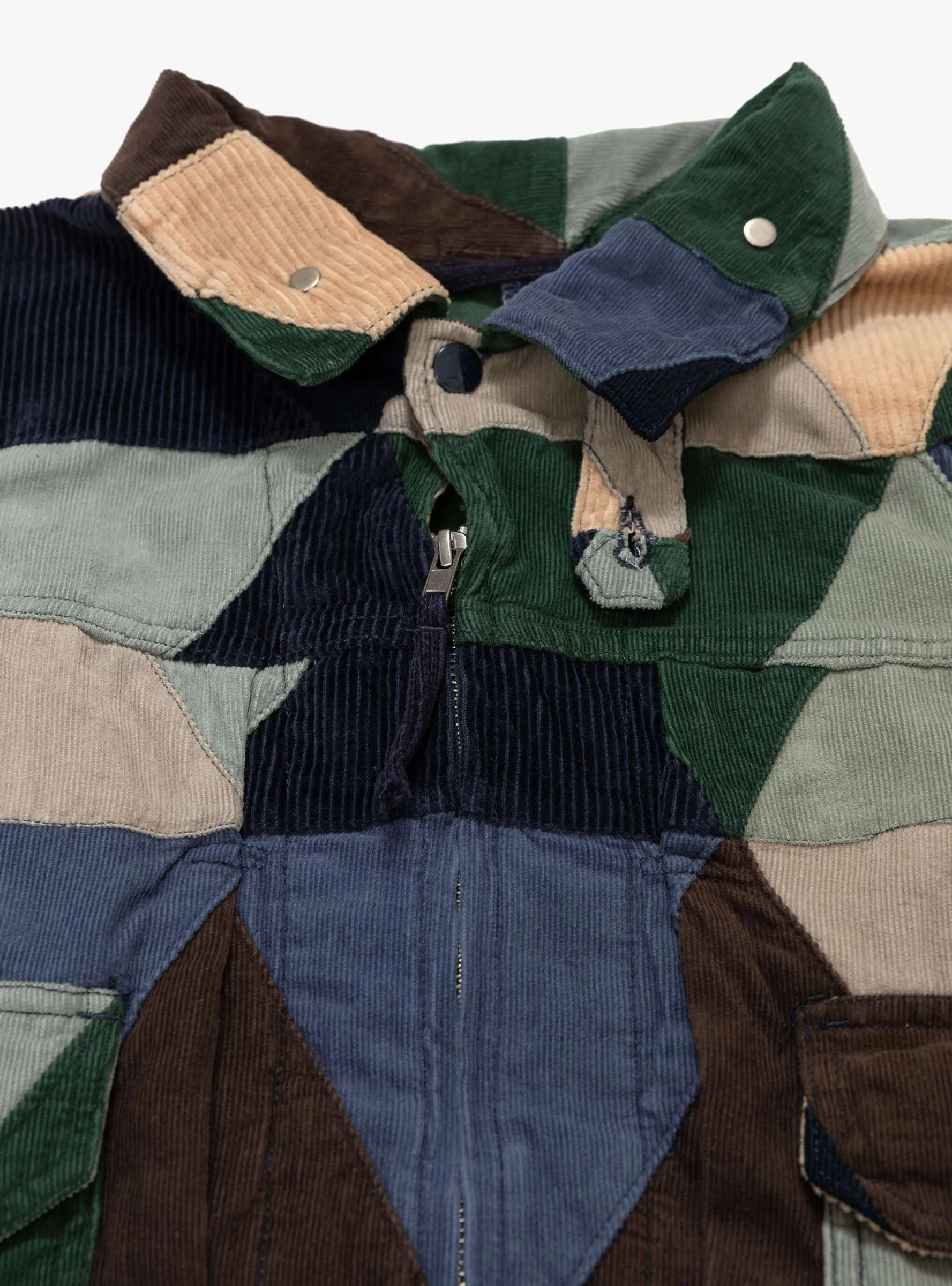 Patchwork Trucker Jacket Multi