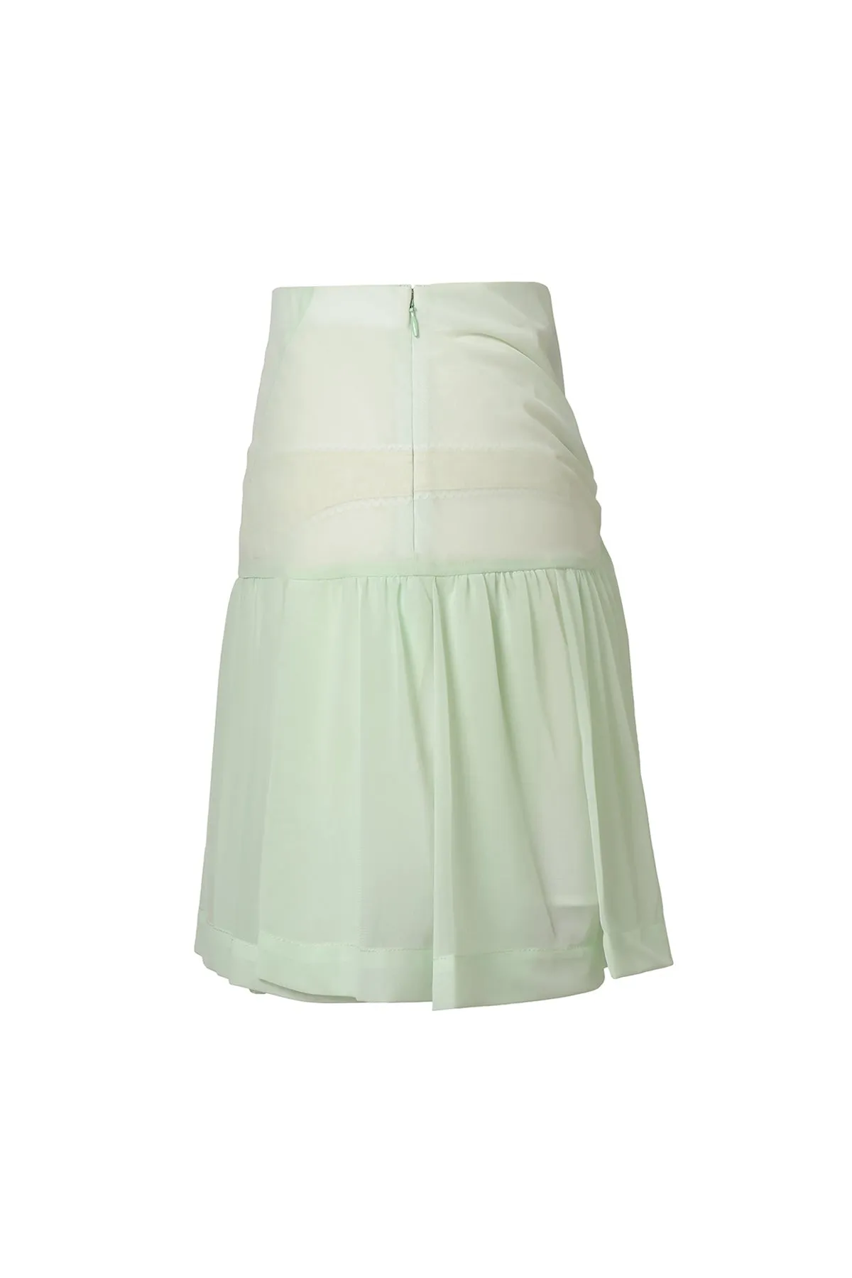 Peaches Mini Sheer Skirt / Mint Green