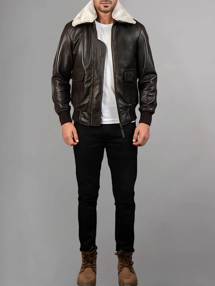 PHARRELL WILLIAMS BOMBER LEATHER JACKET